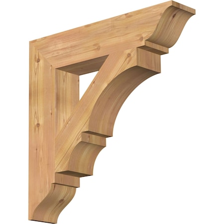 Ekena Millwork Balboa Traditional Smooth Bracket, Western Red Cedar, 5 1/2"W x 28"D x 28"H BKT06X28X28BOA01SWR